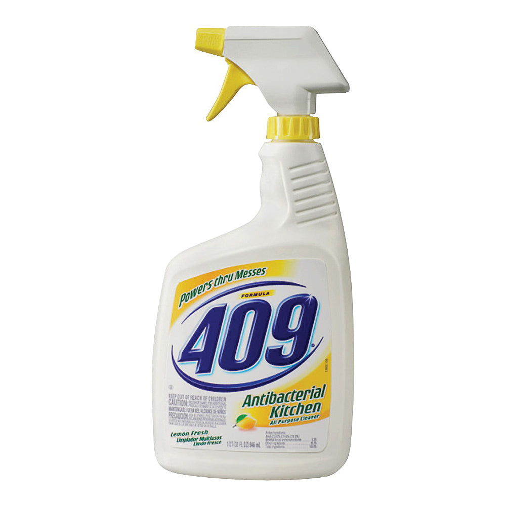 Clorox 00888 All-Purpose Cleaner, 32 oz Spray Bottle, Liquid, Fresh Lemon, Yellow