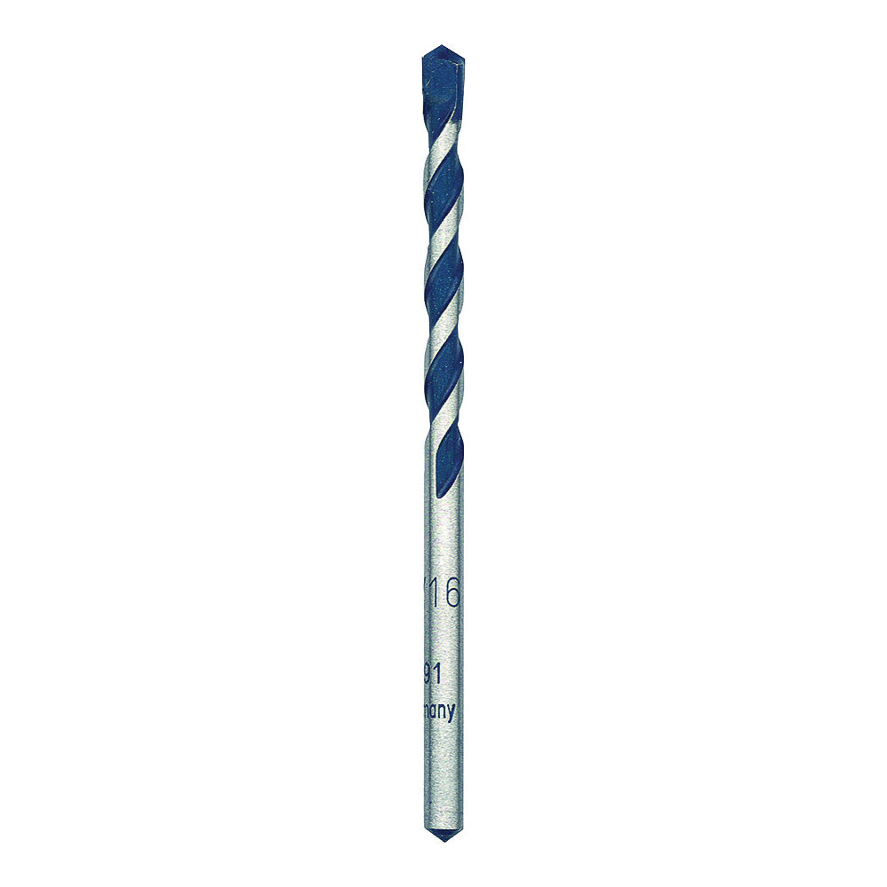 Bosch BlueGranite Turbo HCBG03T Hammer Drill Bit, 3/16 in Dia, 4 in OAL, Milled Flute, 2-Flute, 3/16 in Dia Shank