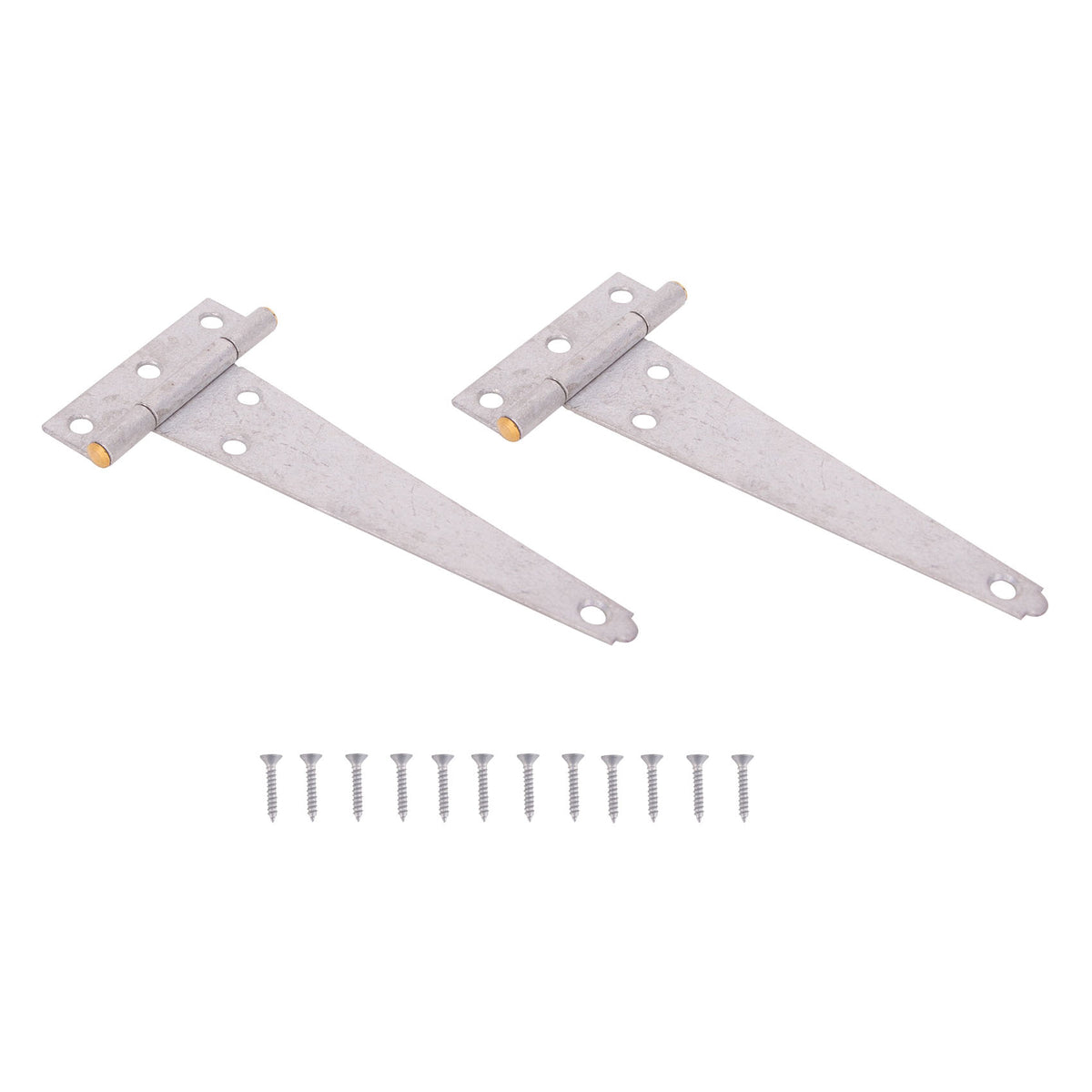 ProSource LTH-G06-C2PS T-Hinge, Galvanized Steel, Galvanized Brass Pin, Fixed Pin, 180 deg Range of Motion, 36 (Pair) lb