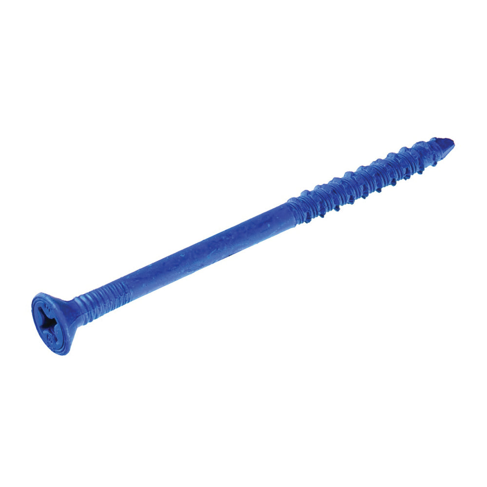 Buildex Tapcon 24395 Screw Anchor, Flat Head, Phillips Drive, Steel, Climaseal