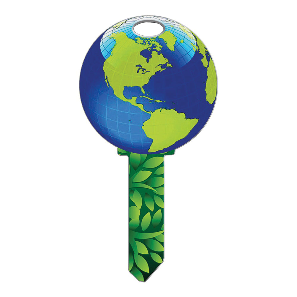 Lucky Line Key Shapes Series B127K Key Blank, Brass, Enamel, For: Kwikset Locks