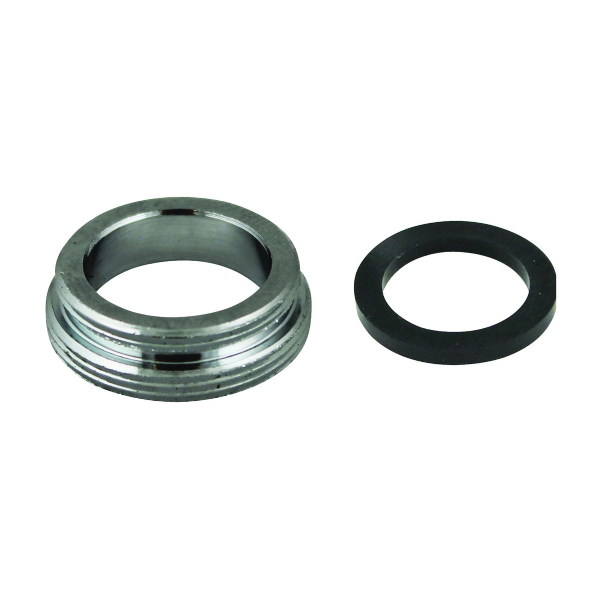 Plumb Pak PP800-62LF Faucet Aerator Adapter, 15/16-27 x 55/64-27 in, Male, Chrome Plated