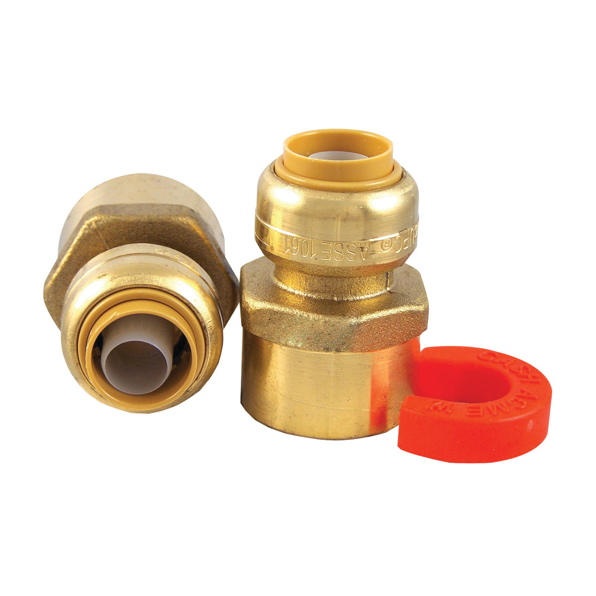 SharkBite 22604LF Water Heater Installation Kit, Brass