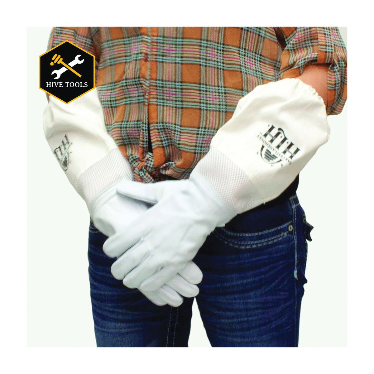 HARVEST LANE HONEY CLOTHGXL-103 Beekeeping Gloves, XL, Goatskin Leather