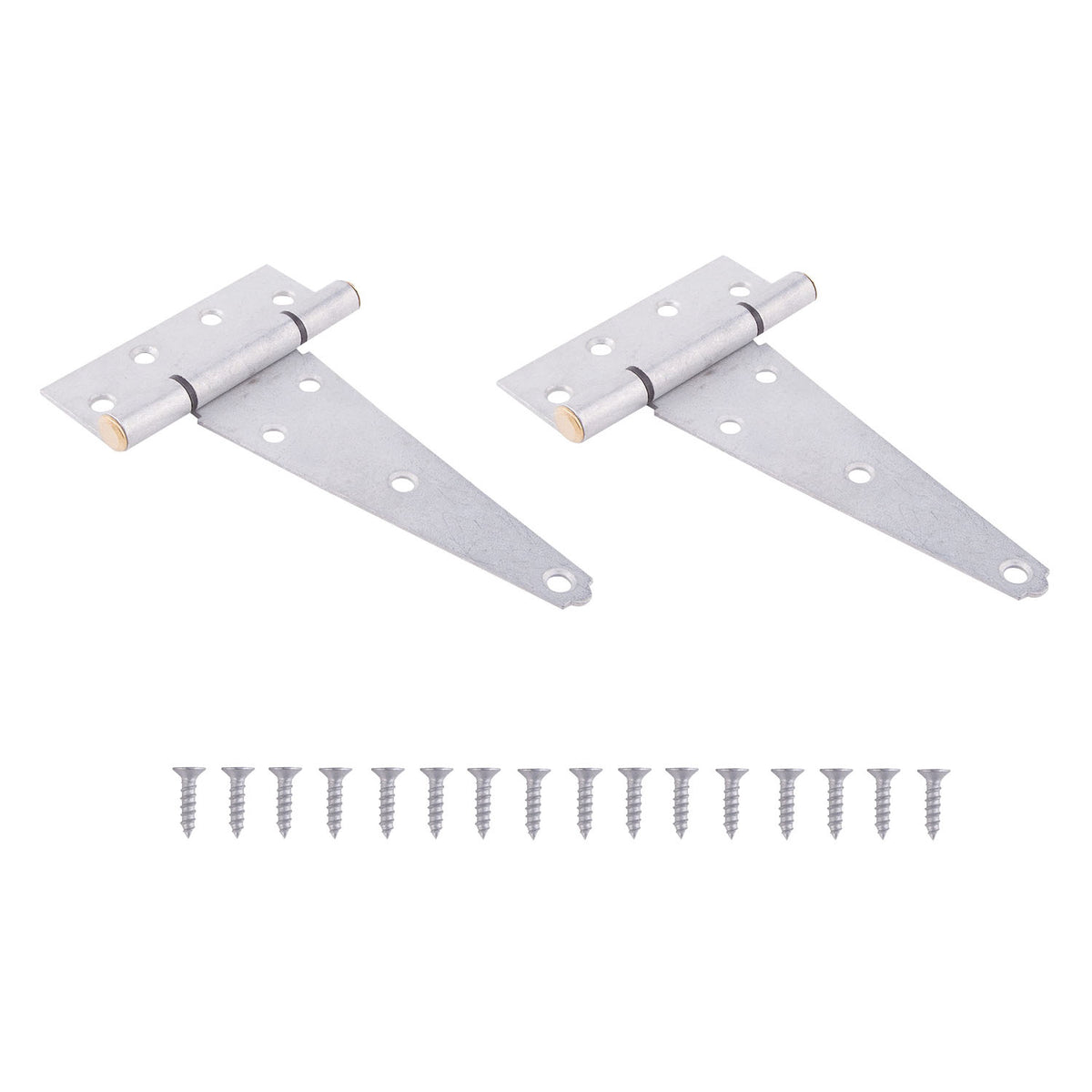 ProSource HTH-G06-C2PS T-Hinge, Galvanized Steel, Galvanized Brass Pin, Fixed Pin, 180 deg Range of Motion, 96 (Pair) lb