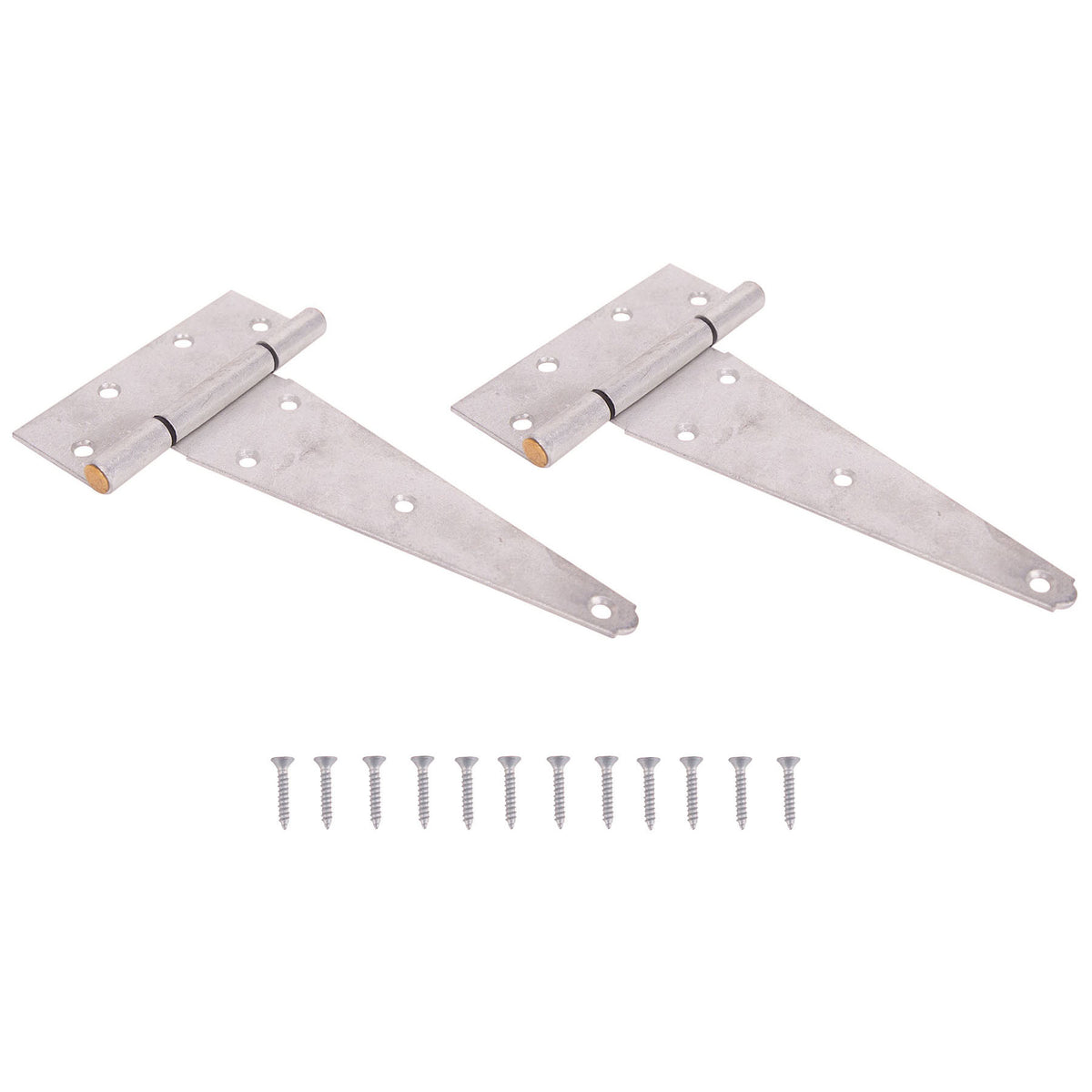 ProSource HTH-G08-C2PS T-Hinge, Galvanized Steel, Galvanized Brass Pin, Fixed Pin, 180 deg Range of Motion