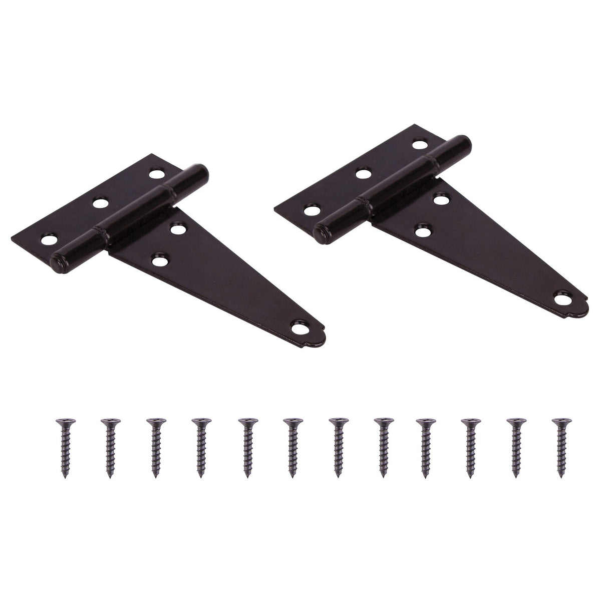 ProSource HTH-B04-C2PS T-Hinge, Steel, Black, Fixed Pin, 180 deg Range of Motion, 46 (Pair) lb