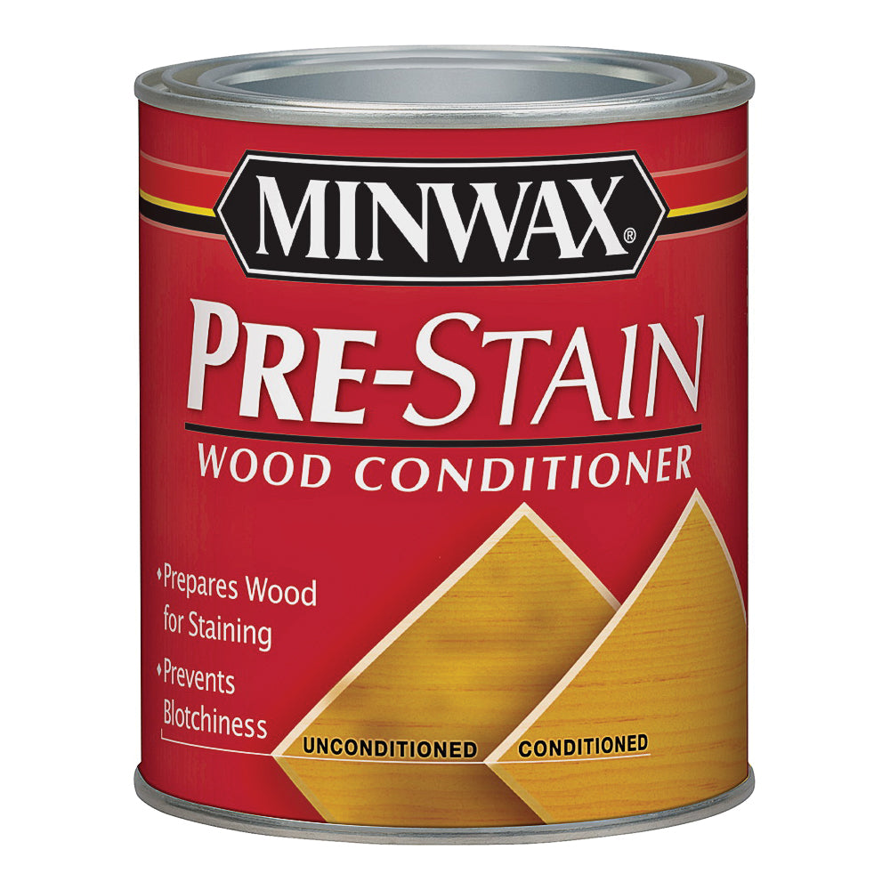Minwax 134074444 Pre-Stain Wood Conditioner, Clear, Liquid, 0.5 pt, Can