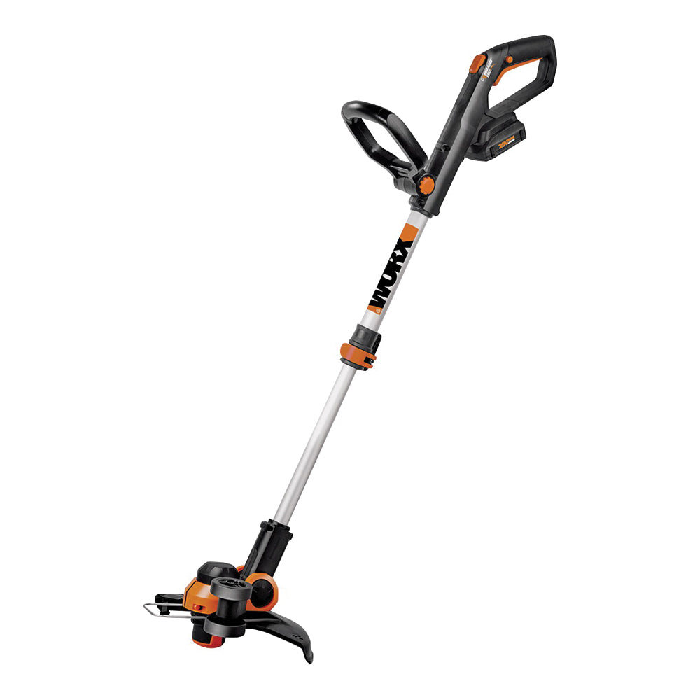 WORX WG163 String Trimmer/Edger, 20 V, 37.8 in L Shaft, Black/Orange/Silver
