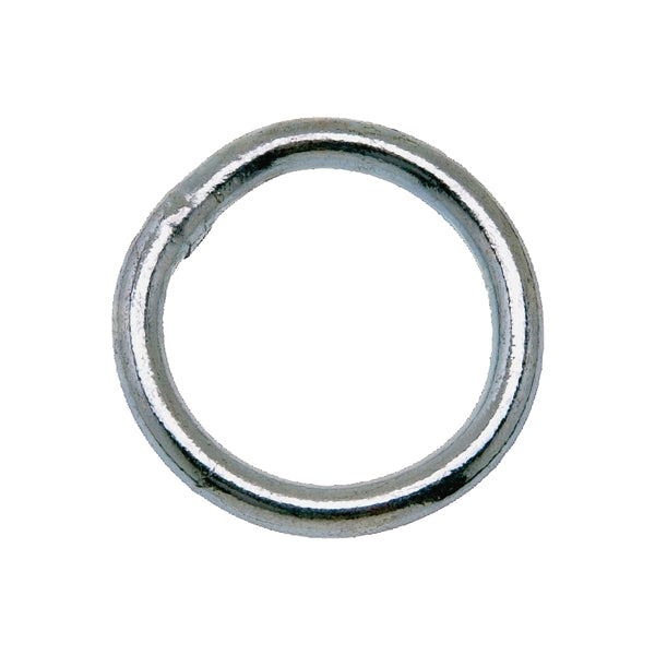 Campbell T7661361 Welded Ring, 200 lb Working Load, 2-1/2 in ID Dia Ring, #2 Chain, Steel, Zinc