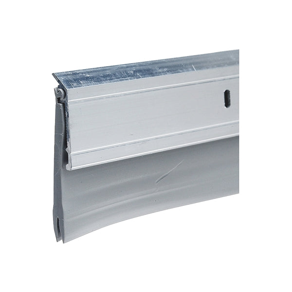 Frost King A62/36W Door Sweep, 36 in L, 2 in W, Aluminum Flange, Vinyl Insert