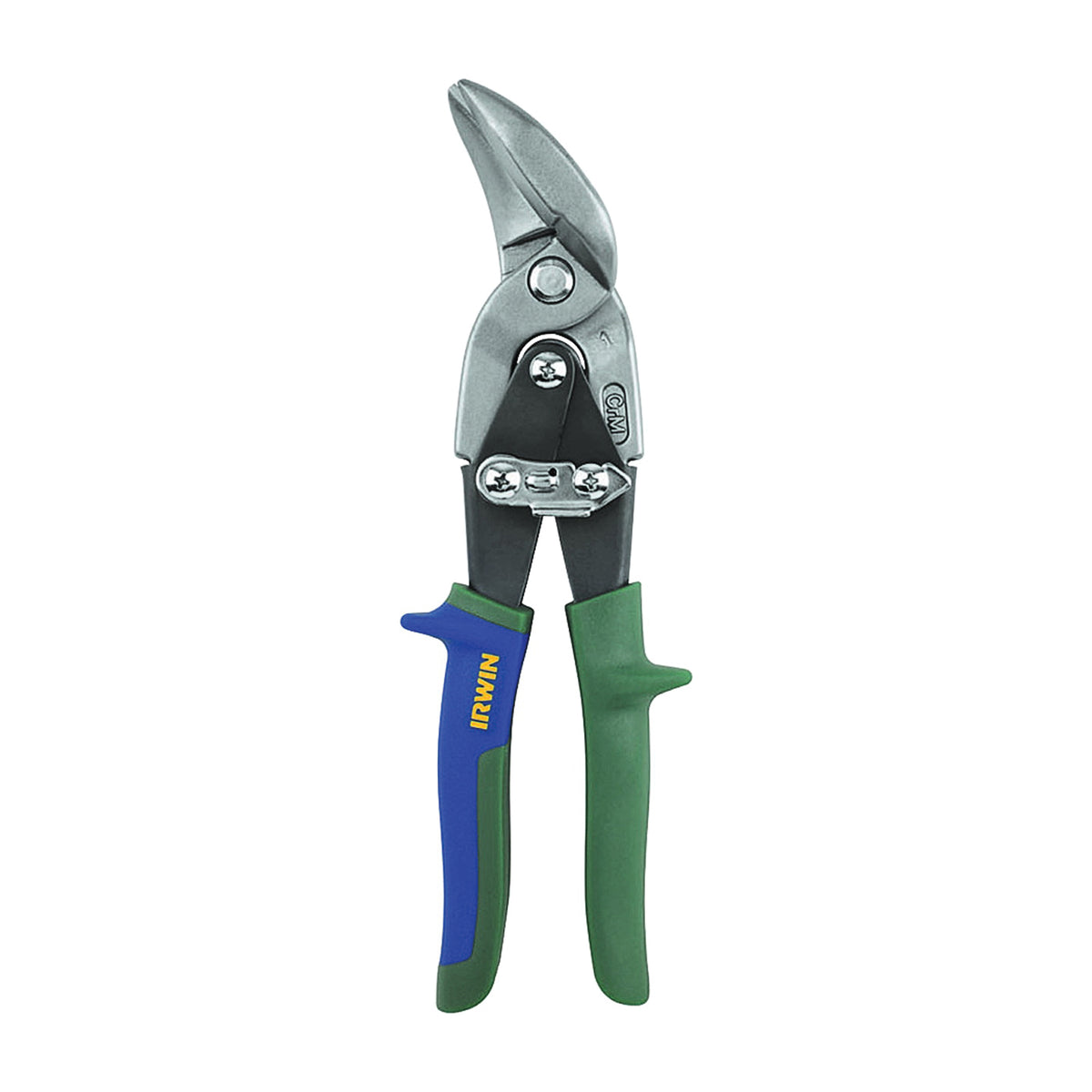 IRWIN 2073212 Snip, 9-1/2 in OAL, 1-5/16 in L Cut, Compound Cut, Steel Blade, Double-Dipped Handle, Green Handle