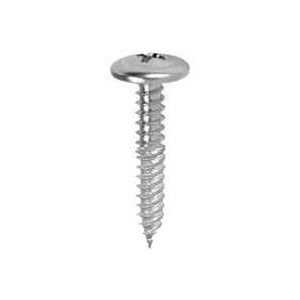 Teks 21508 Lath Screw, #8 Thread, Truss Head, Phillips Drive, Sharp Point, Steel, Zinc, 170 PK