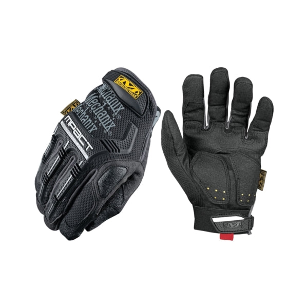 MECHANIX WEAR MPT-58-010 Impact Gloves, Men&#39;s, L, 10 in L, Reinforced Thumb, Hook-and-Loop Cuff, Synthetic Leather