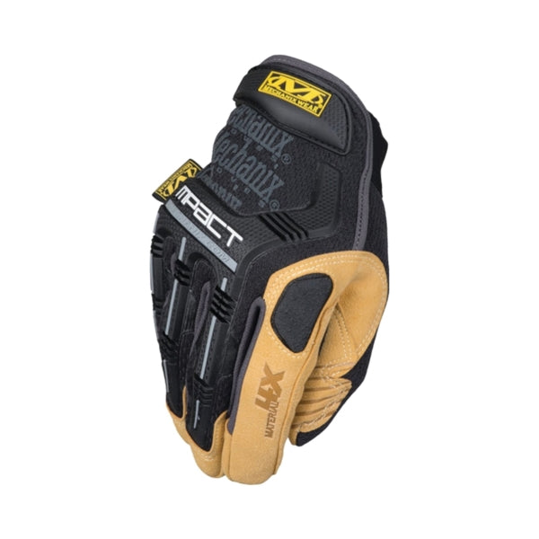 MECHANIX WEAR MP4X-75-011 Multi-Purpose Impact Gloves, Men&#39;s, XL, 11 in L, Hook-and-Loop Cuff, Synthetic Leather/TPR