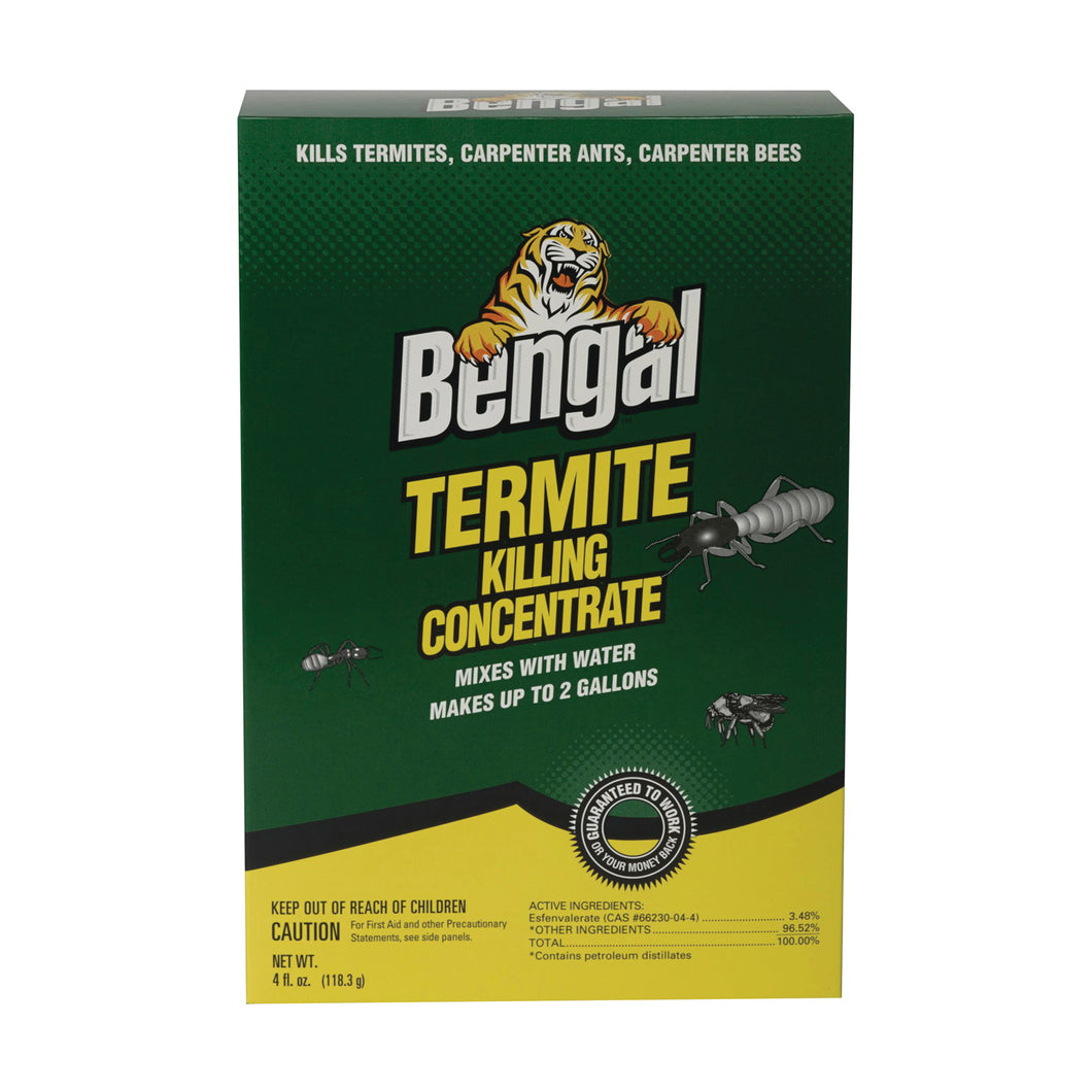 Bengal 33500 Termite Killer, Liquid, Spray Application, 4 oz Box