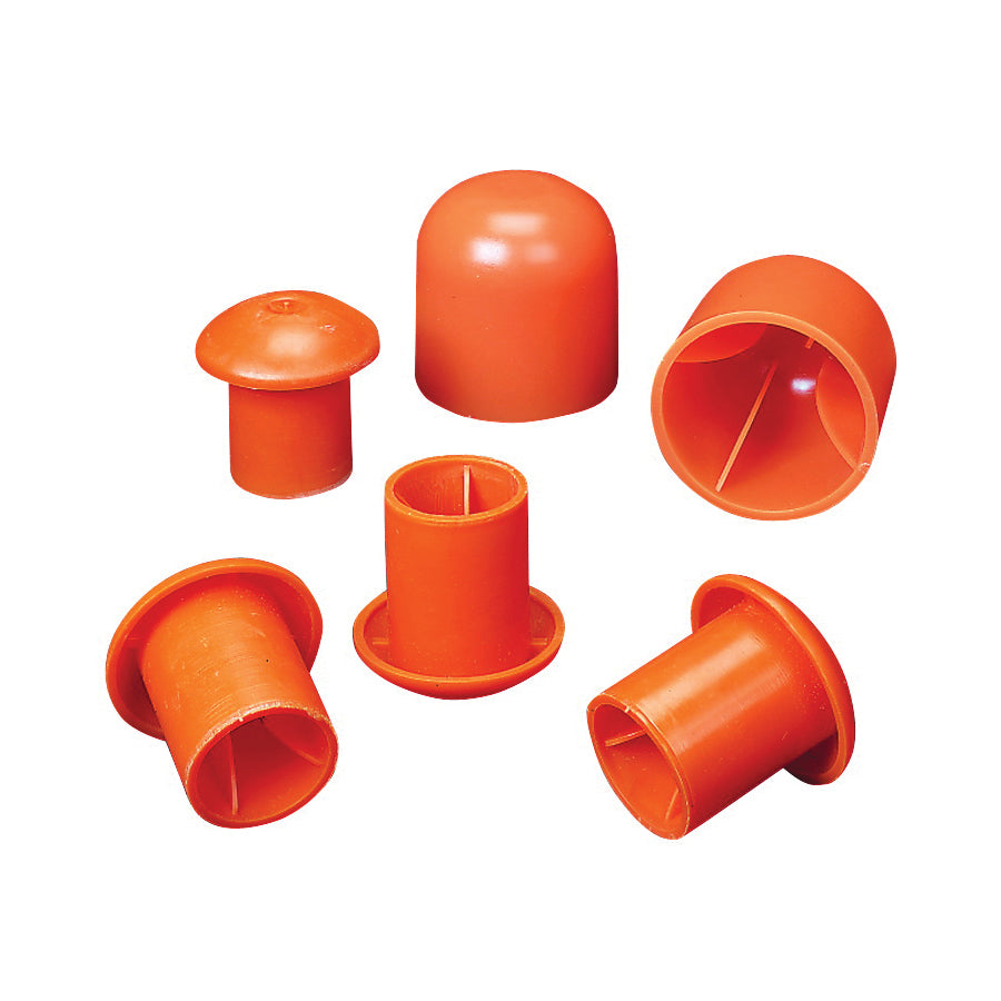 MUTUAL INDUSTRIES 14640-3 Rebar Cap, #3 to 9 Rebar, Orange