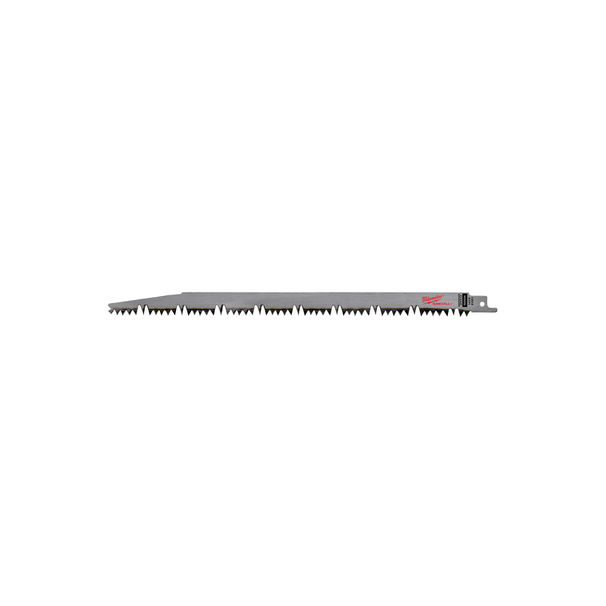 Milwaukee 48-00-1303 Reciprocating Saw Blade, 1 in W, 12 in L, 5 TPI, Bi-Metal Cutting Edge