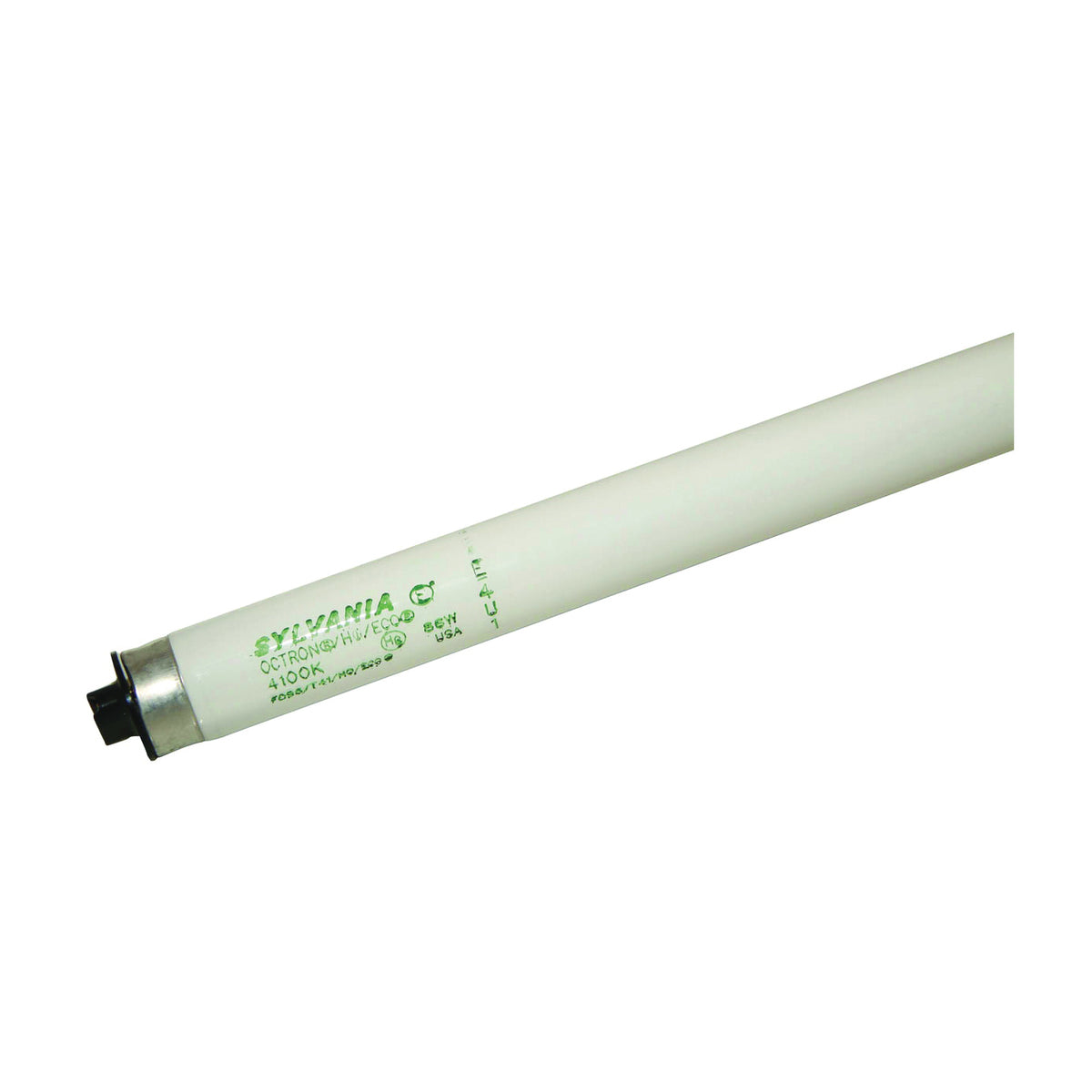 Sylvania 22205 Fluorescent Bulb, 86 W, T8 Lamp, Recessed Double Contact Lamp Base, 7520 Lumens, 4100 K Color Temp