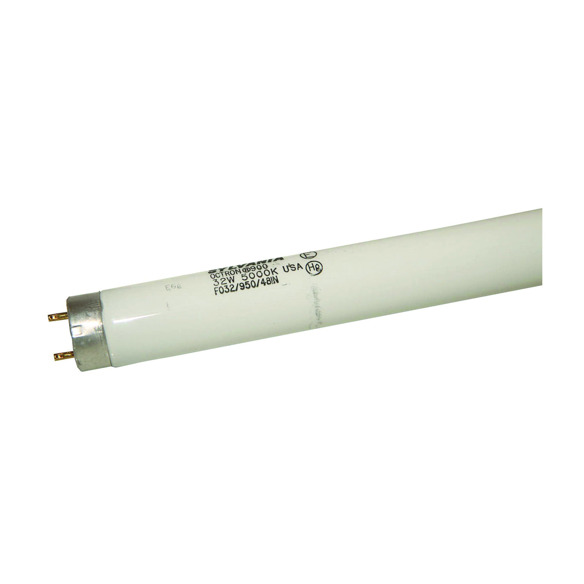 Sylvania 22359 Fluorescent Bulb, 32 W, T8 Lamp, Medium G13 Lamp Base, 1800 Lumens, 5000 K Color Temp, Daylight Light