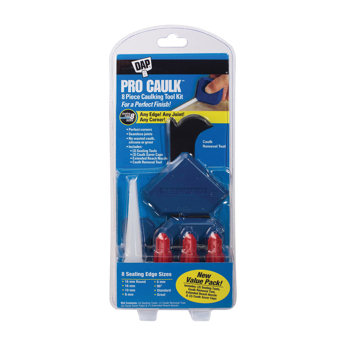 DAP 09125 Caulk Tool Kit, Blue