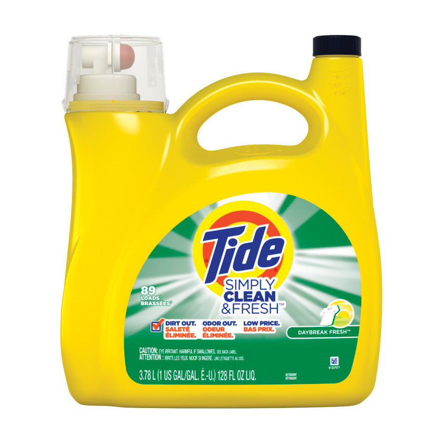 Tide 89135 Laundry Detergent, 138 oz, Liquid, Daybreak Fresh