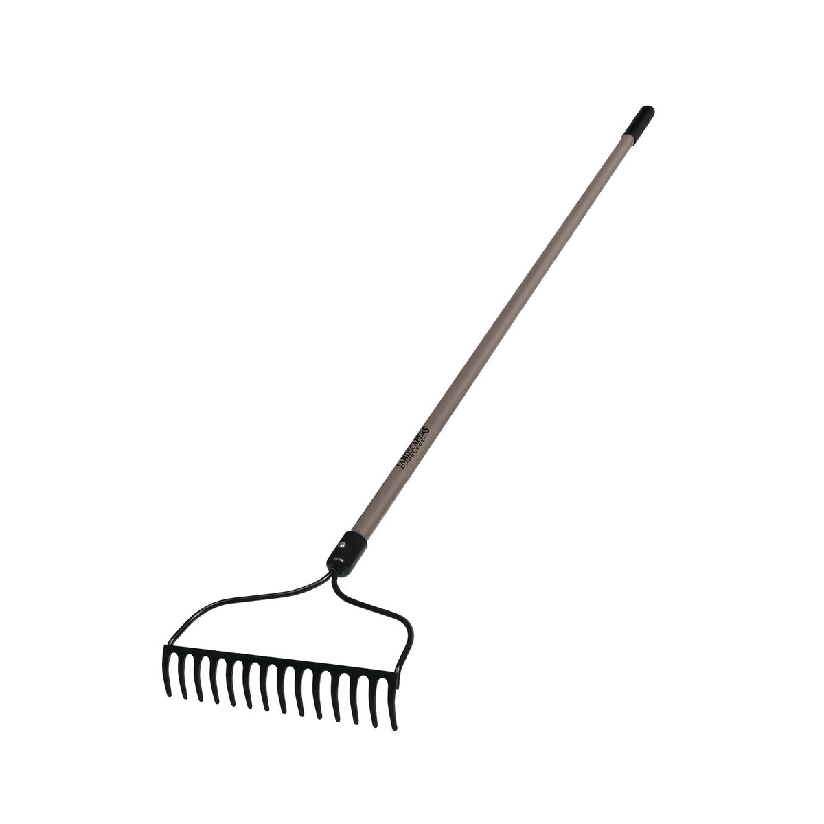 Landscapers Select 34465 Bow Rake, 13.5 in W Head, 14 -Tine, Steel Tine, 54 in L Handle