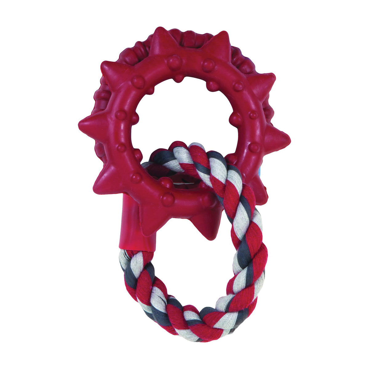 DOGZILLA 52057 Dog Toy, S, Rubber, Gray/Red/White