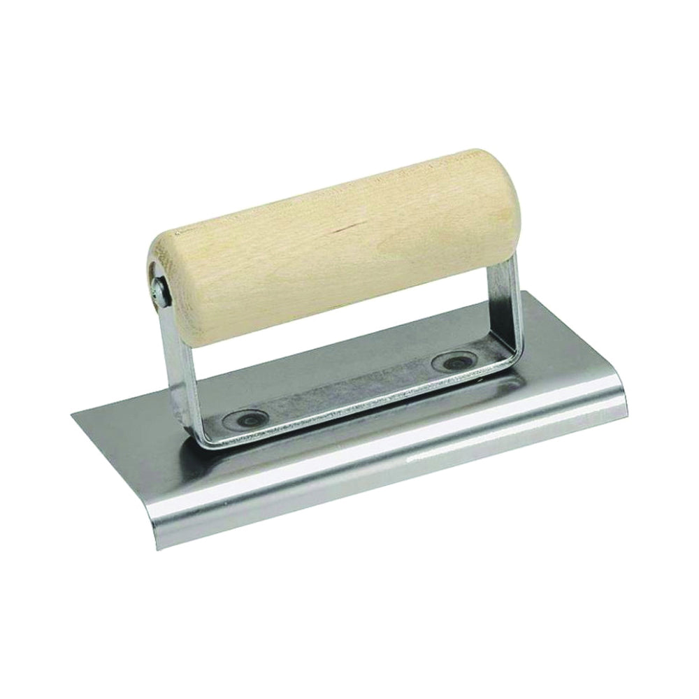 Marshalltown CE513S Hand Edger, 6 in L Blade, 6 in W Blade, Stainless Steel Blade, 1/2 in Lip, 3/8 in Lip Radius