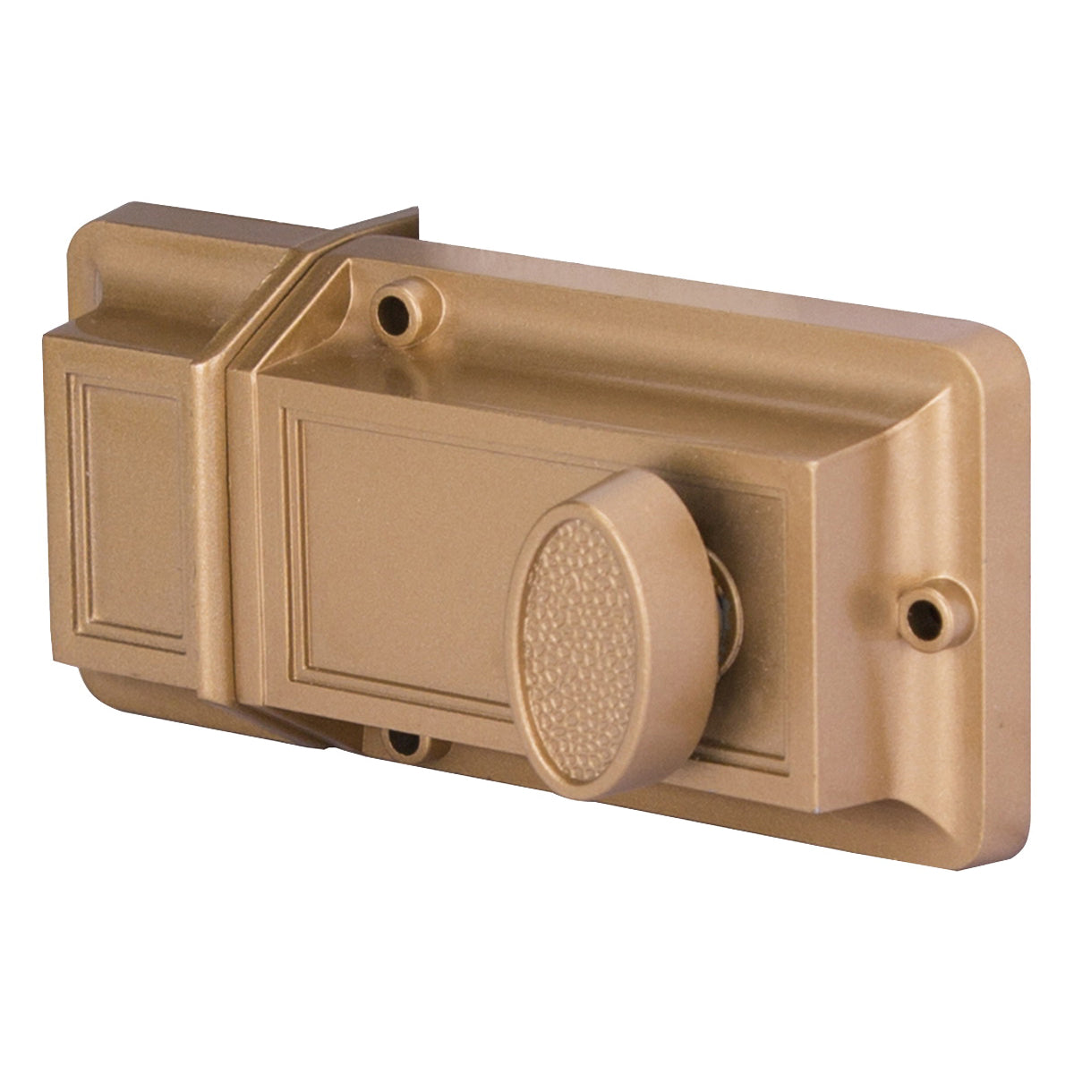 ProSource Rim Deadlock, Keyed Different Key, Brass, Brass, KW1 Keyway, 1-2-3/8 in Thick Door