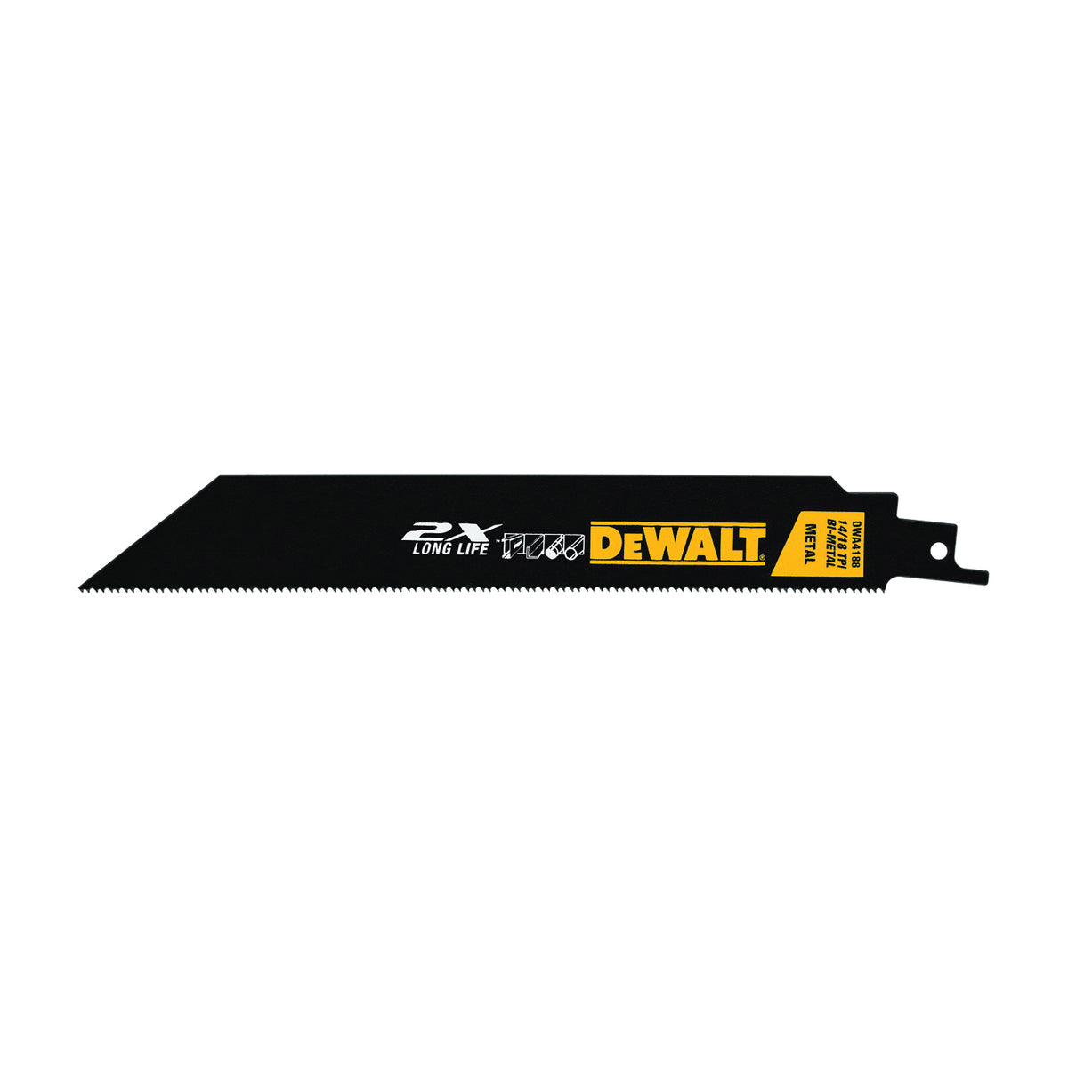 DeWALT DWA4188B Reciprocating Saw Blade, 1 in W, 8 in L, 14/18 TPI