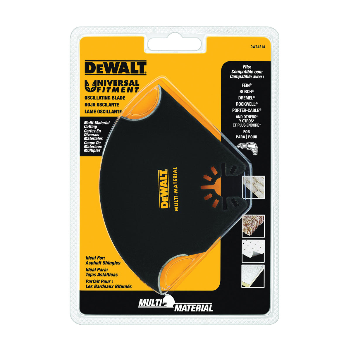 DeWALT DWA4214 Oscillating Blade, 5-1/2 in, HSS