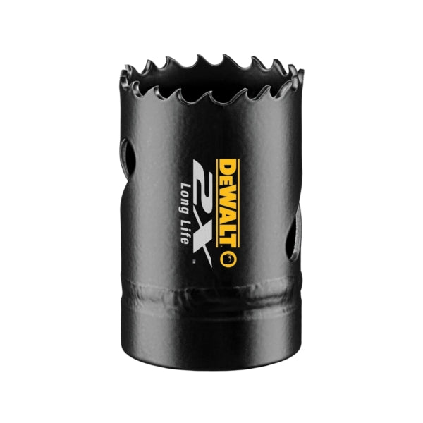 DeWALT DWA1820 Hole Saw, 1-1/4 in Dia, 1-13/16 in D Cutting, 5/8-18 Arbor, 4/5 TPI, 1/4 in Dia x 4 in L Pilot Drill