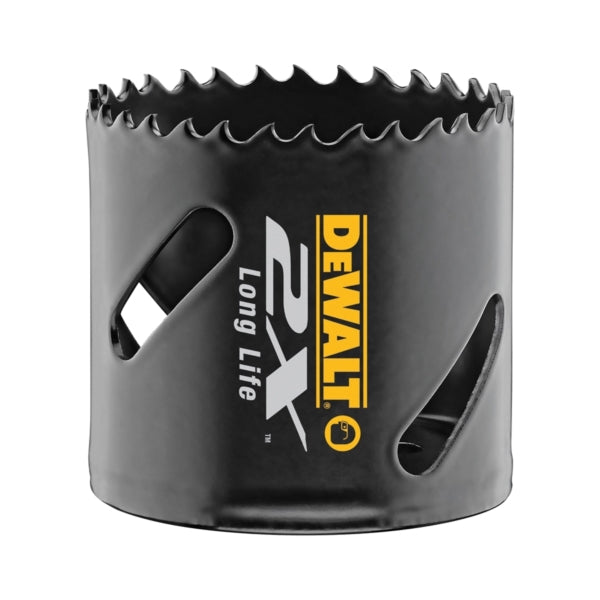 DeWALT DWA1828 Hole Saw, 1-3/4 in Dia, 1-13/16 in D Cutting, 5/8-18 Arbor, 4/5 TPI, 1/4 in Dia x 4 in L Pilot Drill