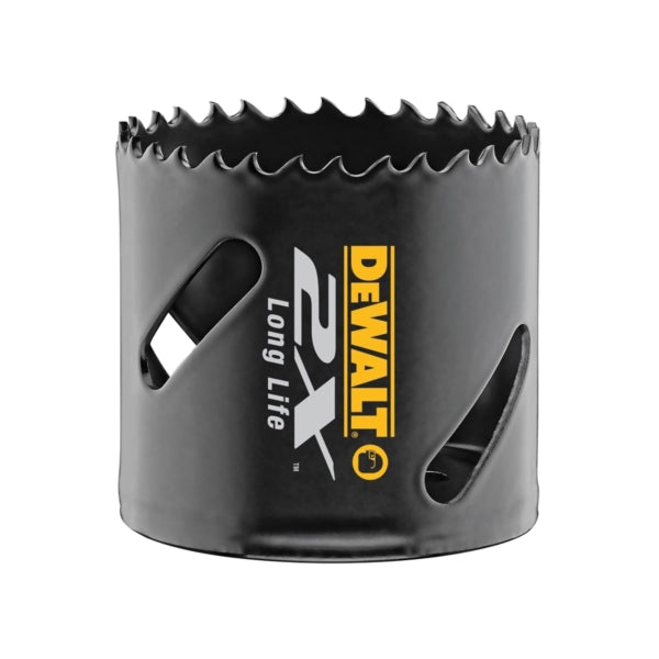DeWALT DWA1832 Hole Saw, 2 in Dia, 1-13/16 in D Cutting, 5/8-18 Arbor, 4/5 TPI, 1/4 in Dia x 4 in L Pilot Drill