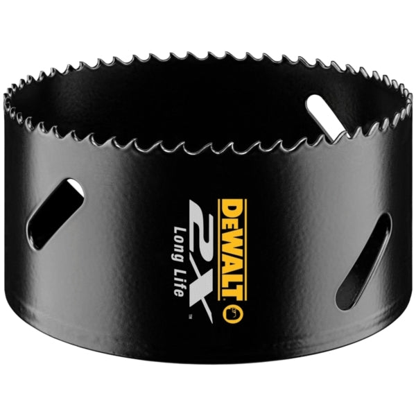 DeWALT DWA1848 Hole Saw, 3 in Dia, 1-13/16 in D Cutting, 5/8-18 Arbor, 4/5 TPI, 1/4 in Dia x 4 in L Pilot Drill