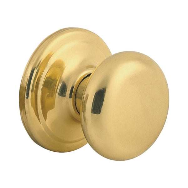 Kwikset 788J 3CP Dummy Door Knob, Polished Brass