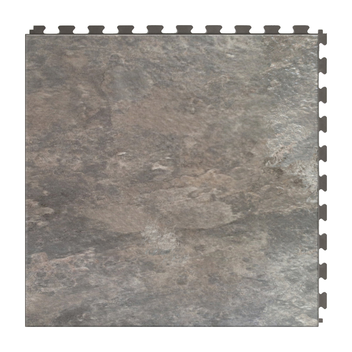 PERFECTION FLOOR TILE ITNS570AS50 Floor Tile, 20 in L Tile, 20 in W Tile, Granite Pattern, Atlantic Slate