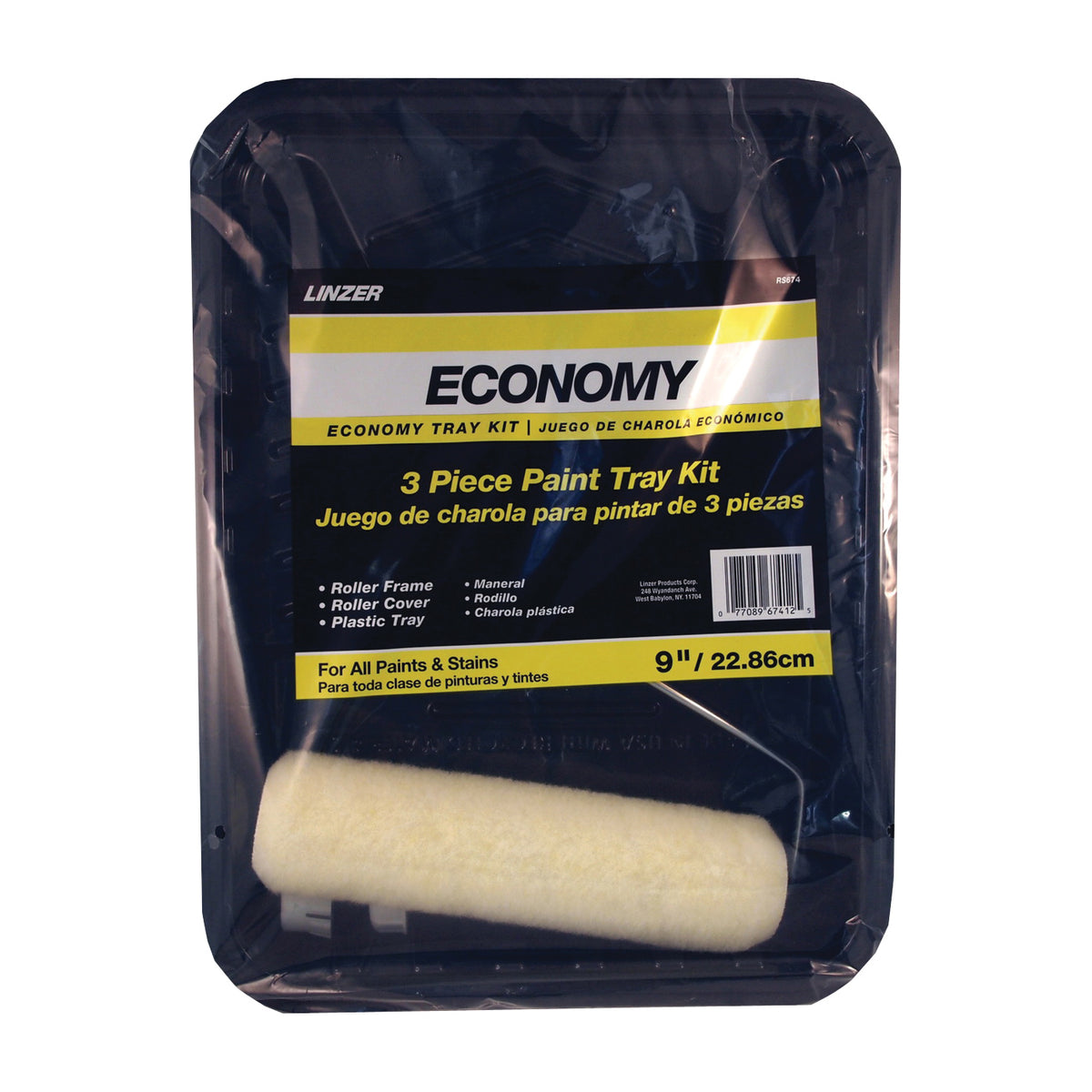 Linzer RS674 Roller and Tray Set, Plastic