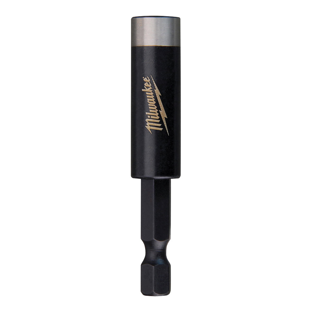 Milwaukee SHOCKWAVE 48-32-4502 Bit Holder with C-Ring, 1/4 in Drive, Hex Drive, 1/4 in Shank, Hex Shank, Steel