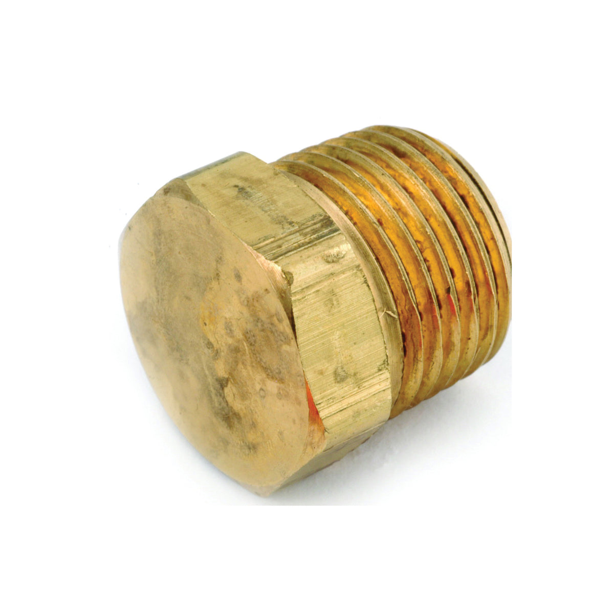 Anderson Metals 756121-08 Pipe Plug, 1/2 in, MPT, Brass