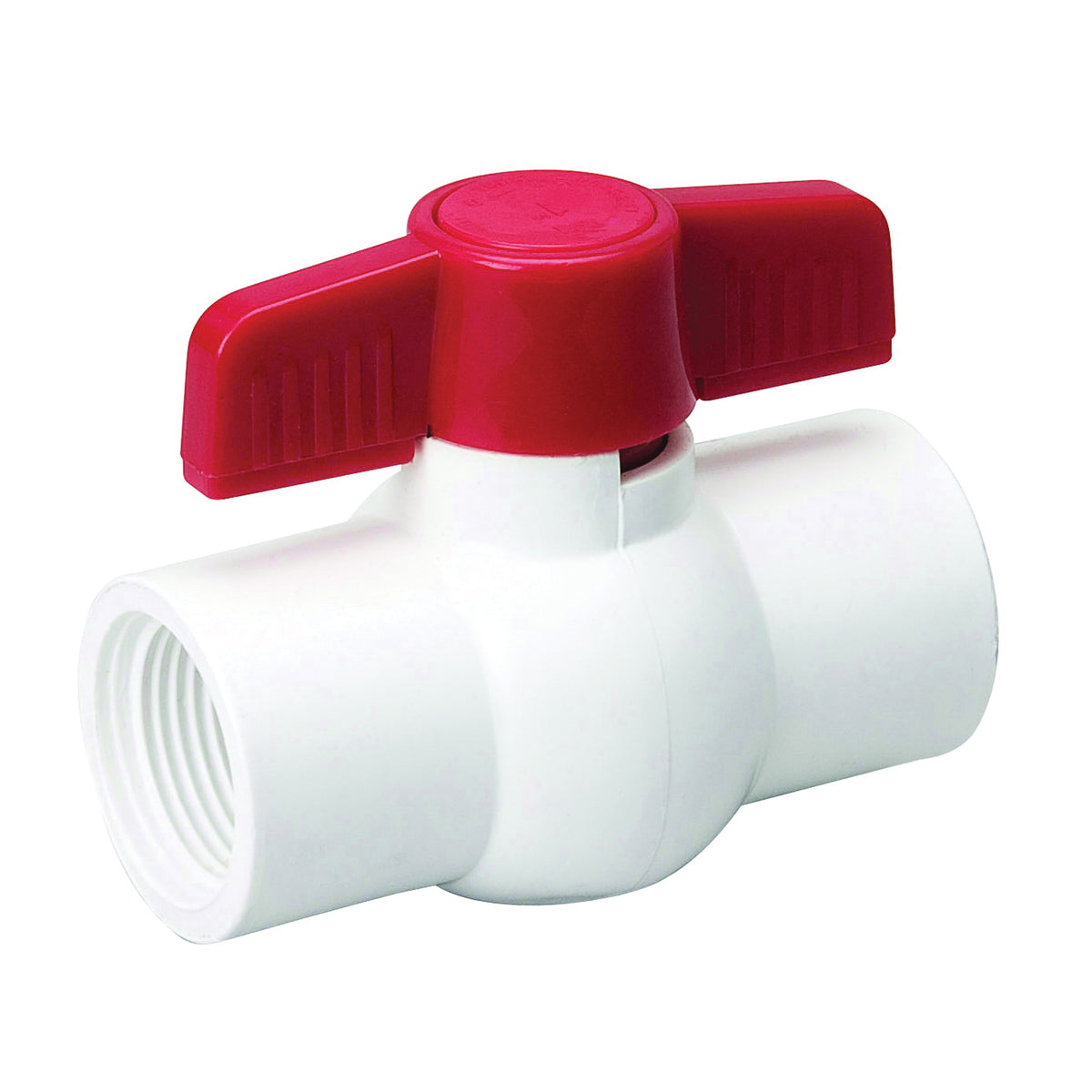 B &amp; K 107-133HC Ball Valve, 1/2 in Connection, FPT x FPT, 150 psi Pressure, PVC Body