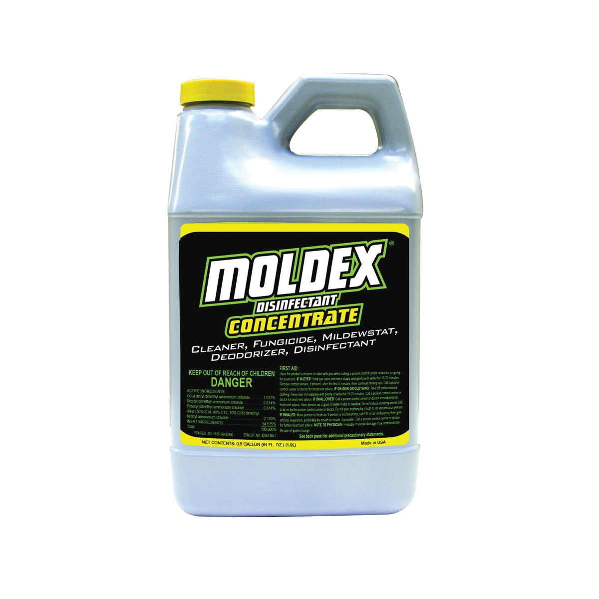 MOLDEX 5510 Concentrate Disinfectant, 64 oz, Liquid, Mild, Clear
