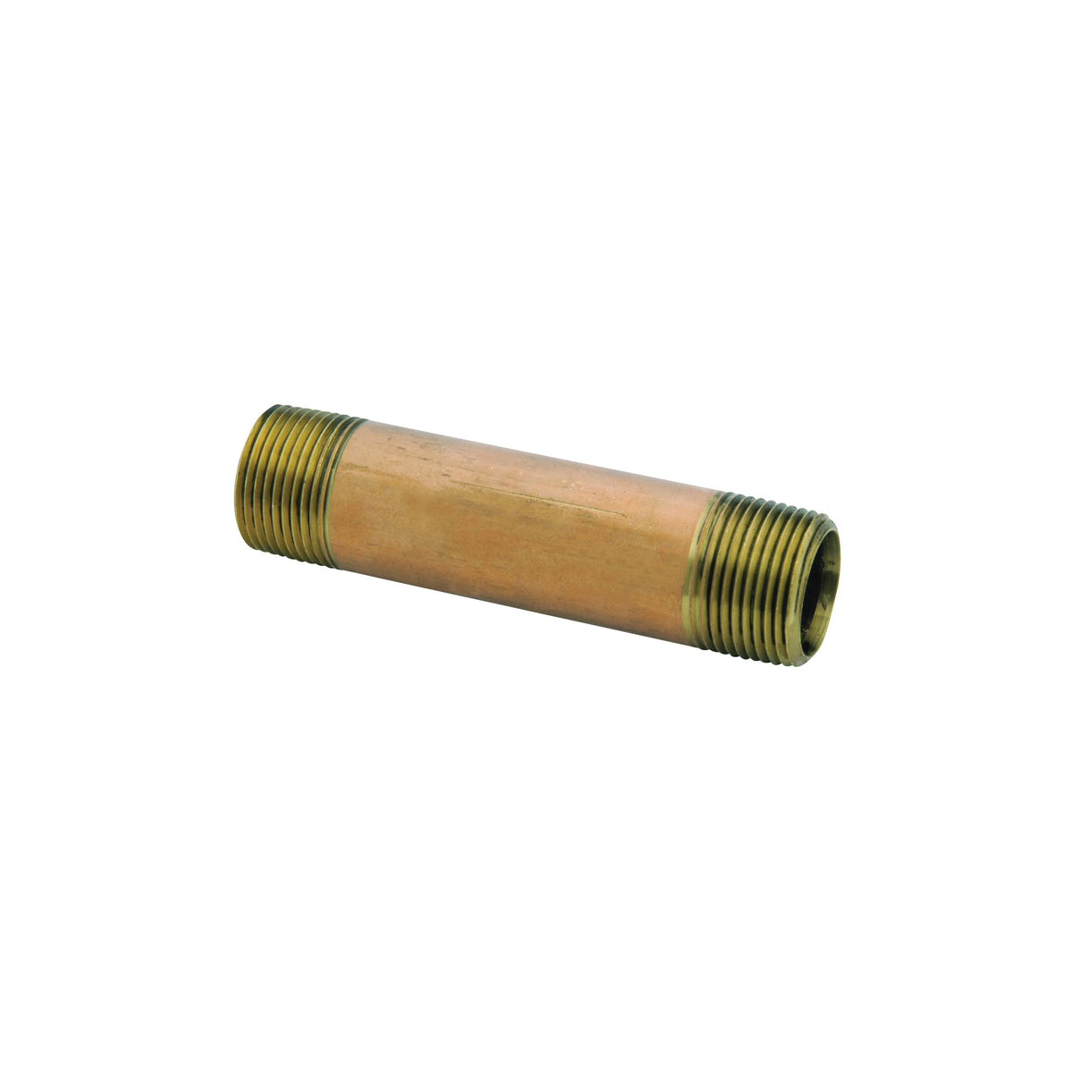 Anderson Metals 38300-0440 Pipe Nipple, 1/4 in, NPT, Brass, SCH 40 Schedule, 870 psi Pressure, 4 in L