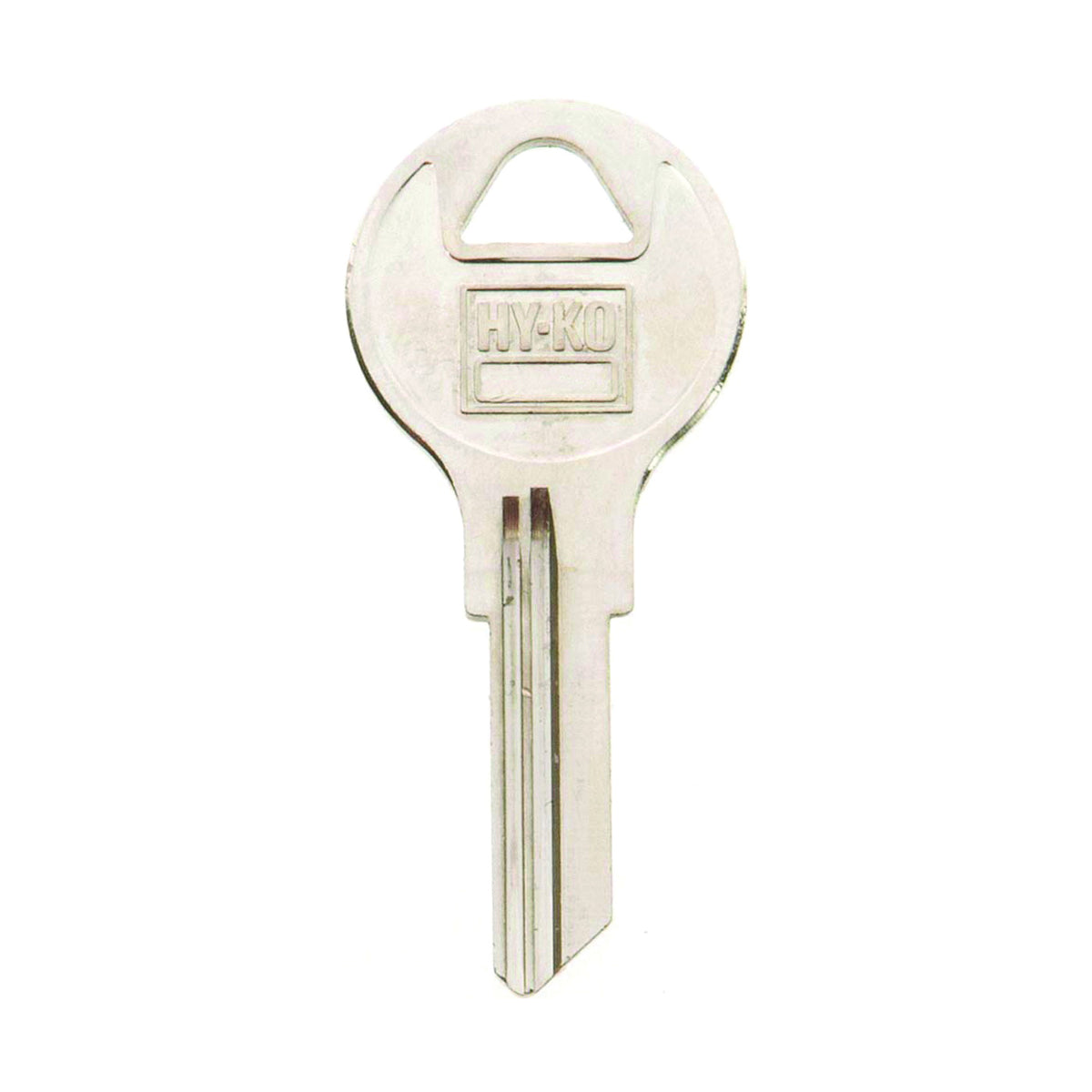 HY-KO 11010AP2 Key Blank, Brass, Nickel, For: Chicago Cabinet, House Locks and Padlocks
