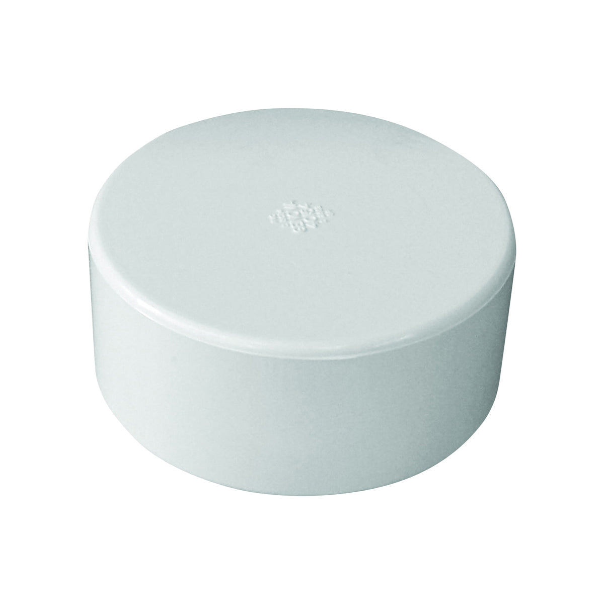 GENOVA 40156 Pipe Cap, 6 in, Hub, PVC, White