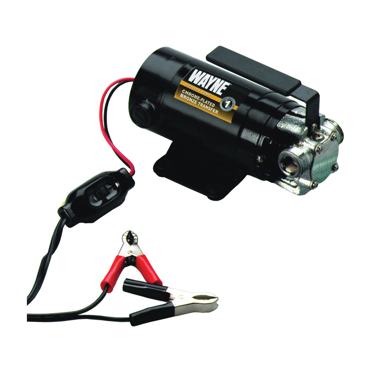 WAYNE PC1 Transfer Pump, 14 A, 12 V, 0.125 hp, 3/4 in Outlet, 300 gph, Aluminum