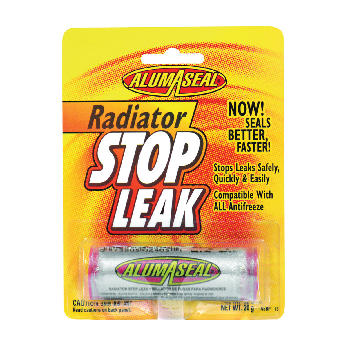 Alumaseal ASBPI12-20G Radiator Sealer, 20 g Bottle, Powder
