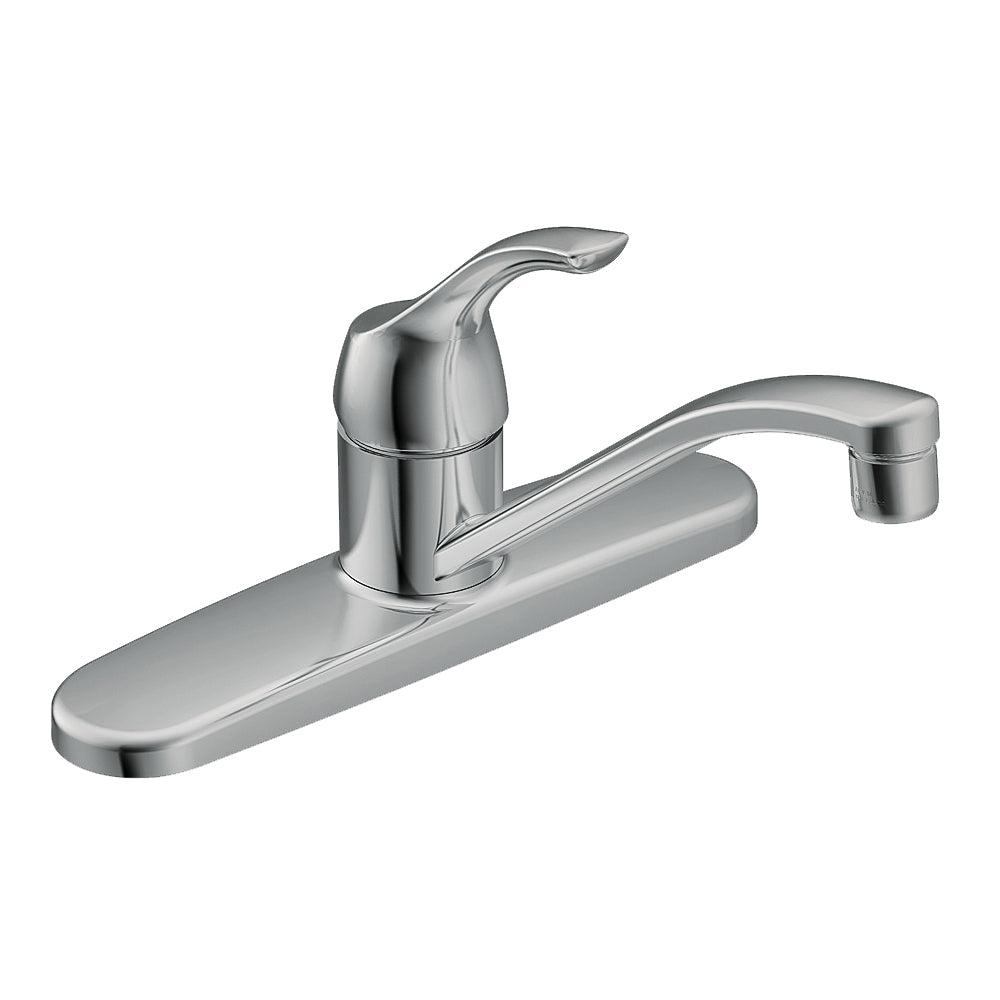 Moen Adler Series CA87526 (87585) Kitchen Faucet, 1.5 gpm, Stainless Steel, Chrome Plated, Deck Mounting, Lever Handle