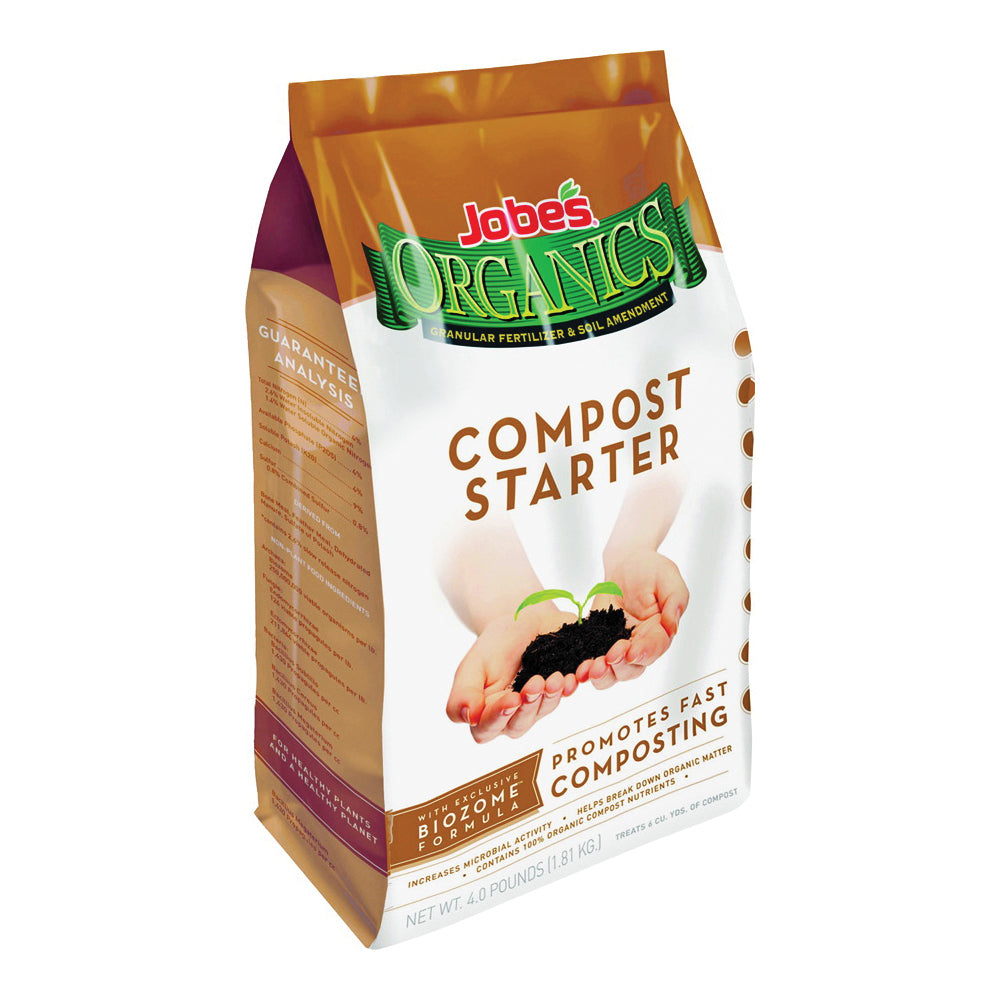 Jobes 09926 Compost Starter, Granular, Brown, 4 lb